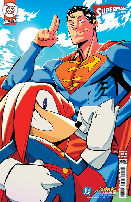 Superman #38 Cover F Daniele Di Nicuolo DC X Sonic Card Stock Variant (The Reign Of The Superboys)