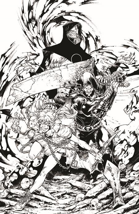 Spawn The Curse Of Sherlee Johnson #6 Cover C Brett Booth Black & White Full Art Variant