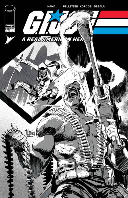 G.I. Joe A Real American Hero #329 Cover B Lee Weeks Black & White Variant
