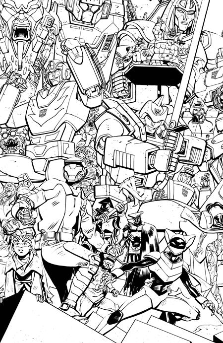 Void Rivals #31 Cover I Tom Reilly Energon Universe 3rd Anniversary Black & White Variant