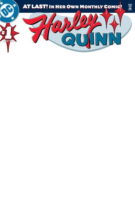 Harley Quinn #1 Facsimile Edition Cover B Blank Card Stock Variant