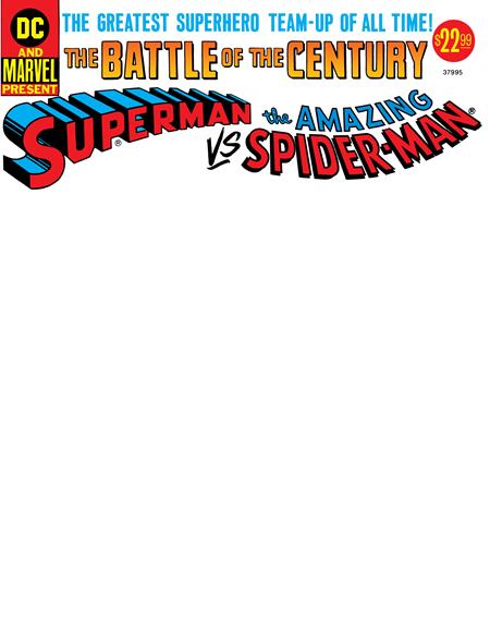 50 Th Anniversary Treasury Edition Superman vs The Amazing Spider-Man #1 Facsimile Edition Cover D Blank Variant