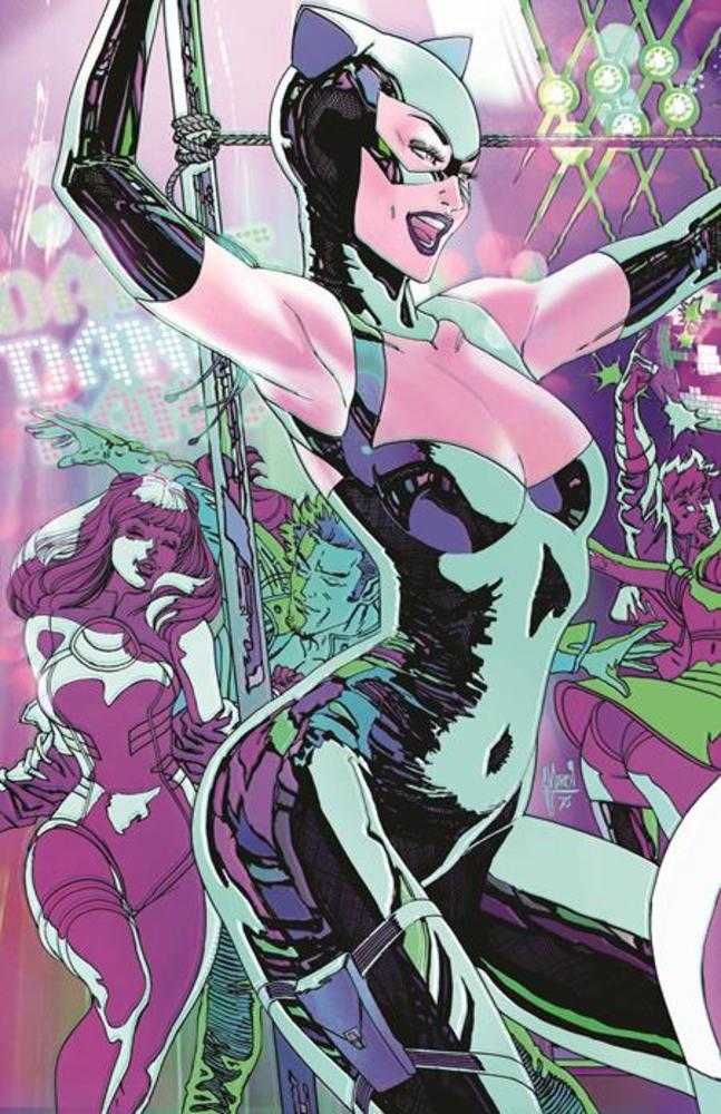 Gotham City Sirens Unfit For Orbit #1 (Of 5) Cover D Guillem March Connecting Card Stock Variant