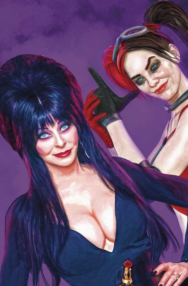 Harley Quinn X Elvira #1 Cover I Spears Foil Virgin