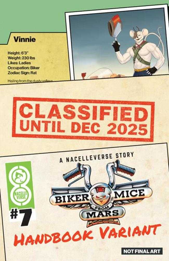 Biker Mice From Mars (2025) #7 Cover B Dotun Akande Handbook Variant