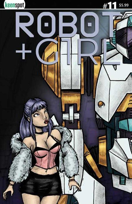 Robot + Girl #11 Cover A Mike White Left Side Connecting Cover Bagged With Trading Card