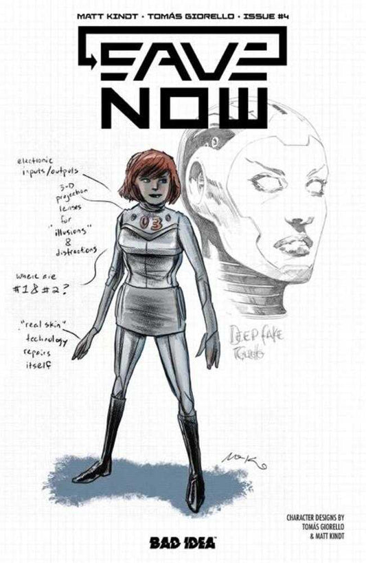 Save Now #4 (Of 4) Cover B Matt Kindt Tomas Giorello Character Design Variant
