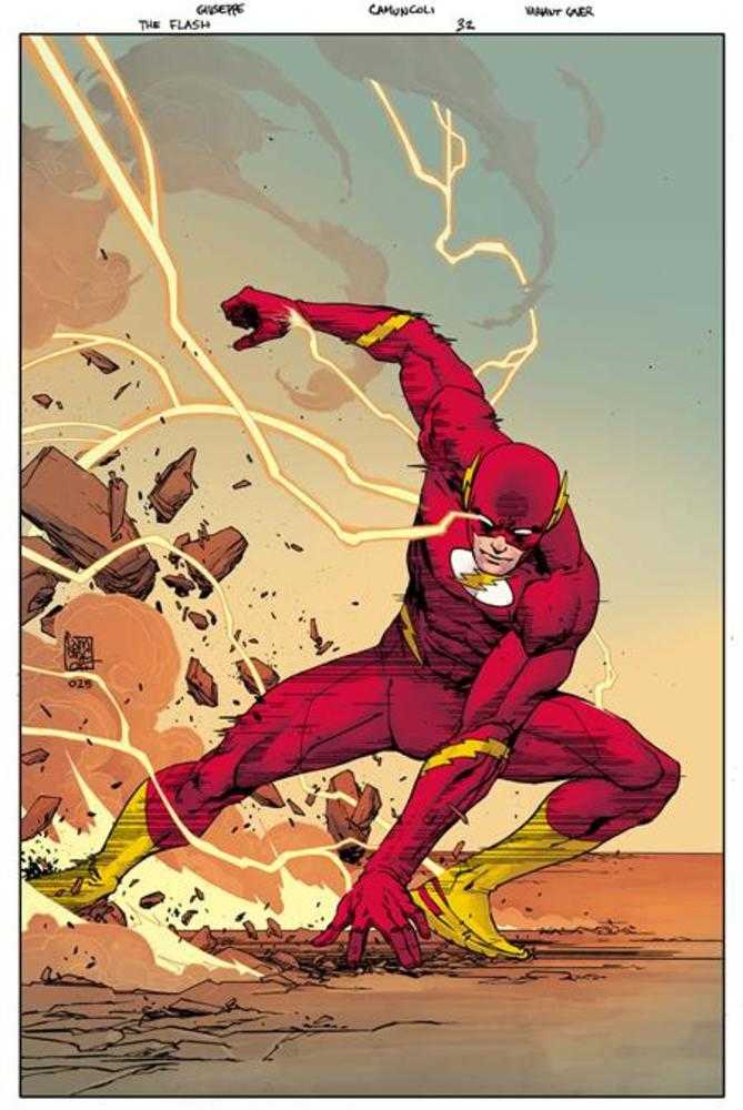 Flash #32 Cover C Giuseppe Camuncoli Card Stock Variant