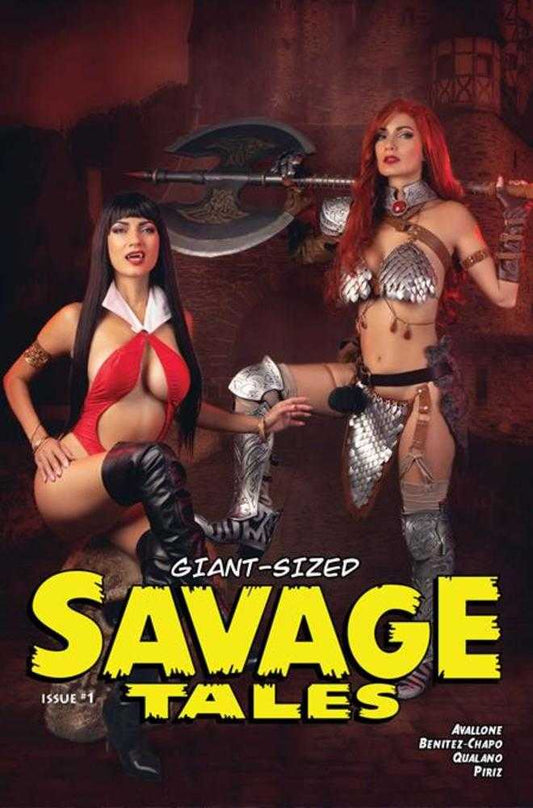 Giant Sized Savage Tales (One Shot) Cover E Ivy Cosplay Red Sonja And Vampirella Variant