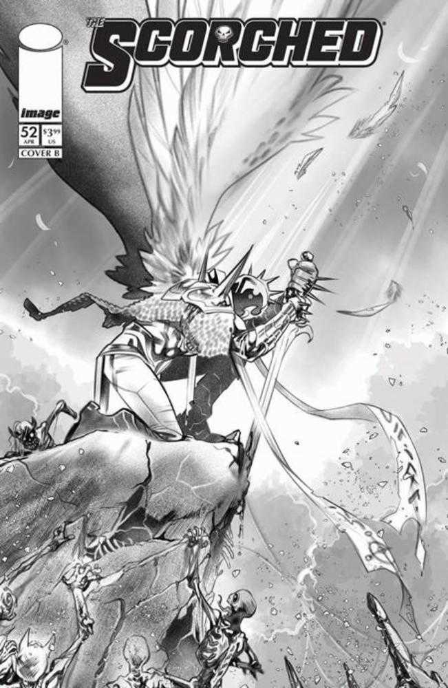 Spawn Scorched #52 Cover B Ig Guara Black & White Variant