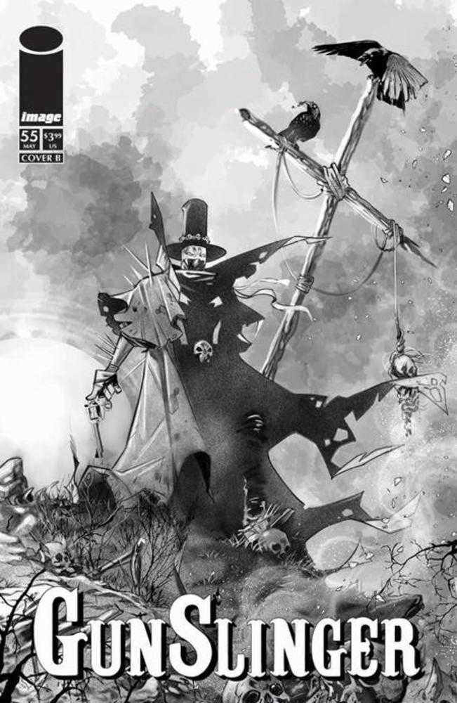 Gunslinger Spawn #55 Cover B Ig Guara Black & White Variant