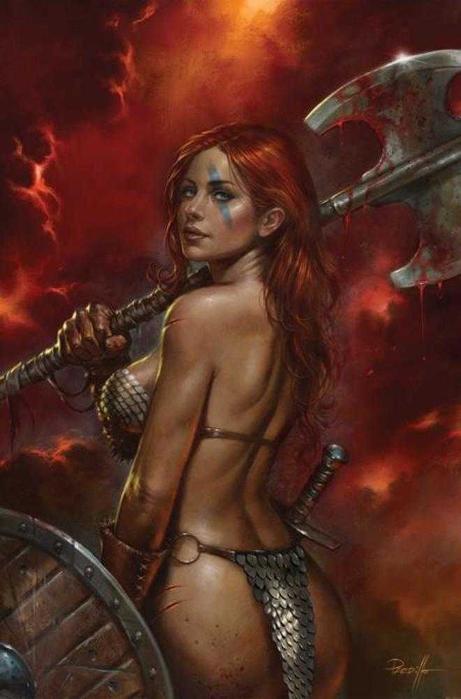 Red Sonja She Devil With A Sword #1 Cover I Lucio Parrillo Metal Full Art Cover Variant