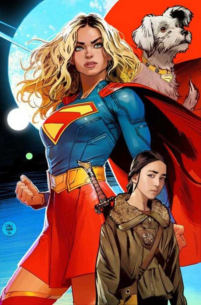 Batman Superman Worlds Finest #52 Cover D Dan Mora Supergirl Movie Card Stock Variant