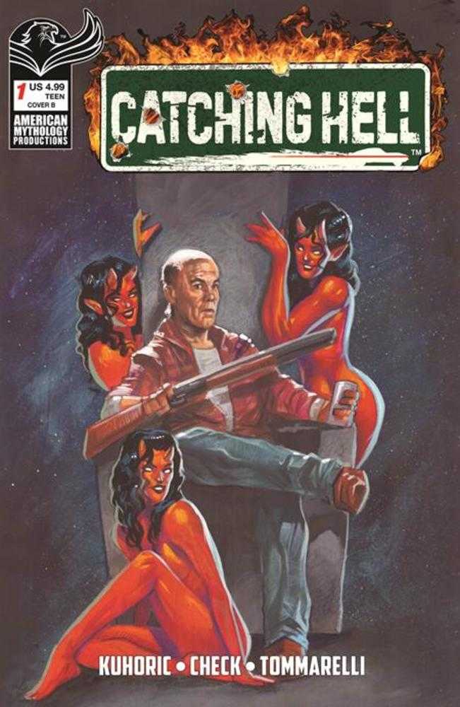 Catching Hell Feat Reggie Bannister #1 Cover B Greg Larocque Variant Previously Solicted Thru Diamond