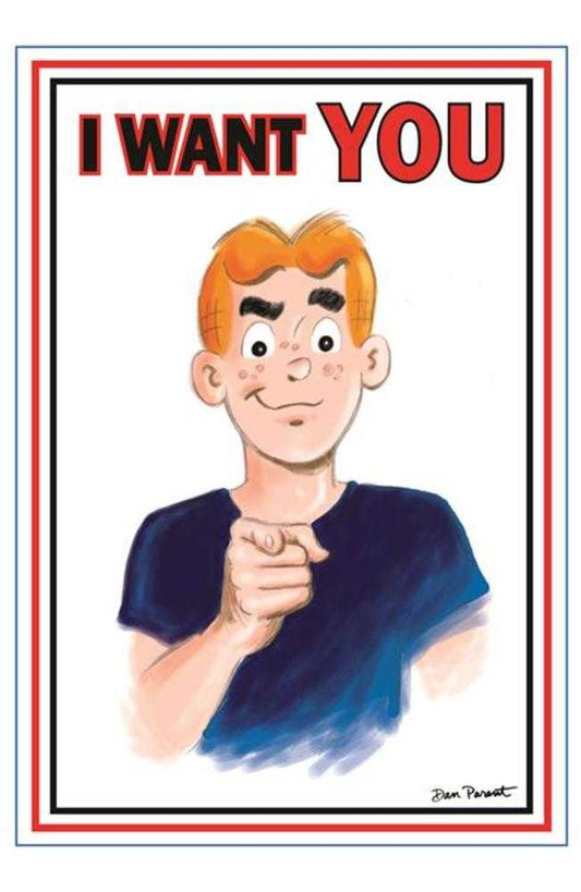 Archie Comics Celebrates Americas 250 Th (One Shot) Cover F Dan Parent Uncle Sam Poster Foil Full Art Variant