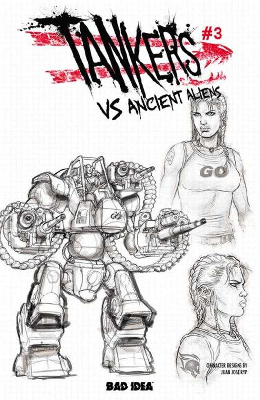 Tankers vs Ancient Aliens # 3 (Of 4) Cover C Juan Jose Ryp Design Variant