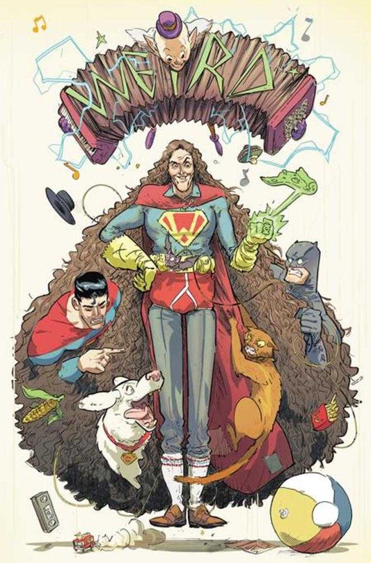 Batman Superman Weird Al Worlds Weirdest #1 (One Shot) Cover C Riley Rossmo Card Stock Variant