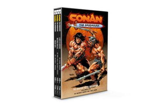 Conan The Barbarian Hardcover Volume 04 06 Slipcase Set Direct Market Edition Dan Panosian Cover (Mature)