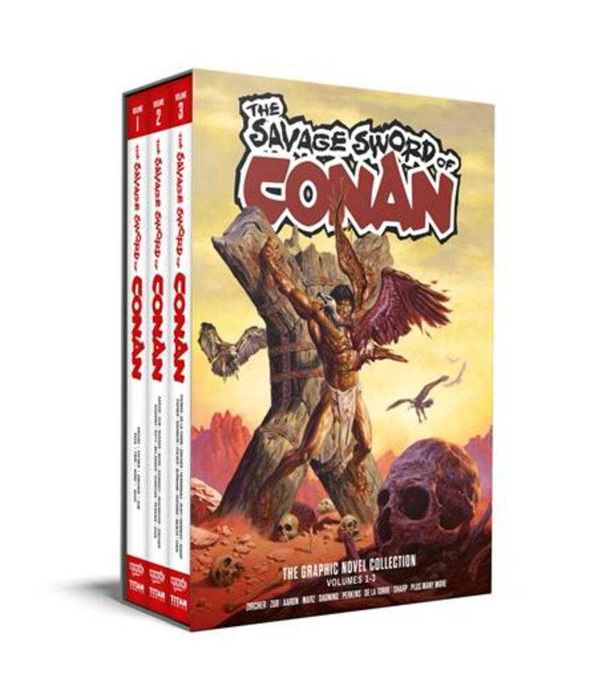 Savage Sword Of Conan Hardcover Volume 01 03 Slipcase Set Regular Edition Joe Jusko (Mature)