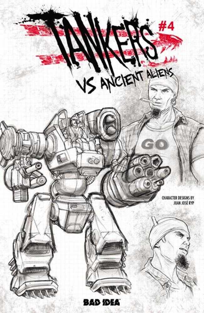 Tankers vs Ancient Aliens #4 (Of 4) Cover C Juan Jose Ryp Design Variant