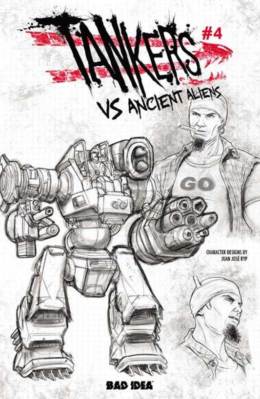 Tankers vs Ancient Aliens #4 (Of 4) Cover C Juan Jose Ryp Design Variant