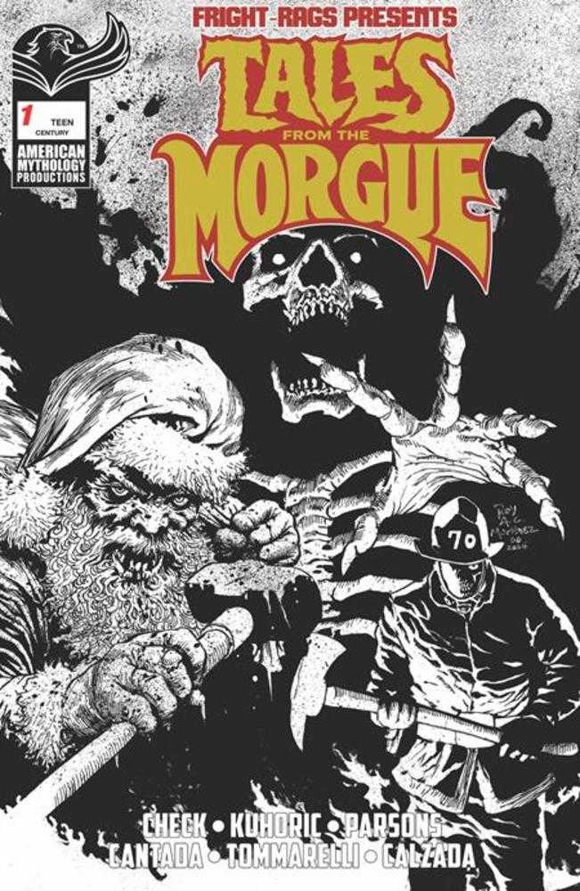Fright Rags Presents Tales From The Morgue #1 (One Shot) Cover E Roy Allan Martinez Century Limited Black & White Variant