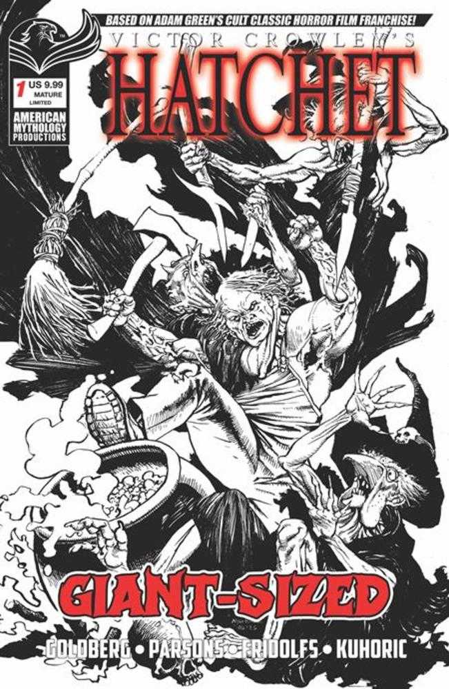 Giant Sized Hatchet Halloween #1 (One Shot) Cover F Roy Allan Martinez Limited Black & White Variant