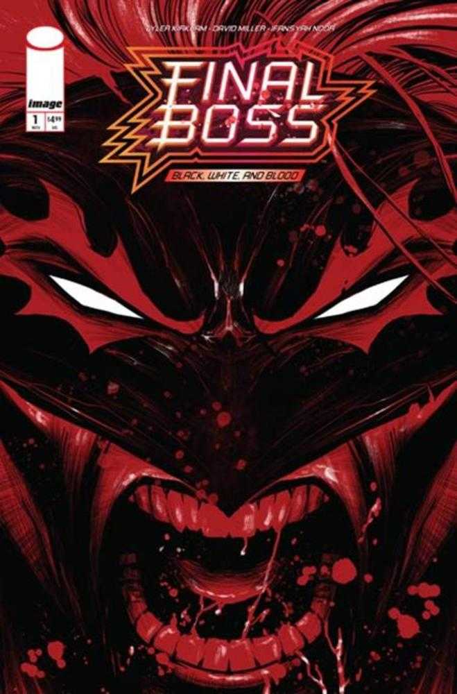 Final Boss #1 Black White And Blood Reprint Cover B Tyler Kirkham Snarl Variant (Mature)