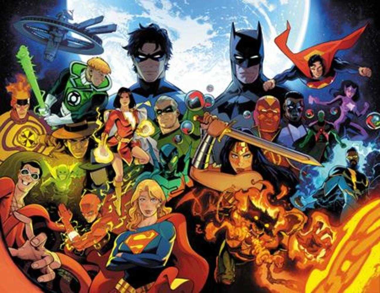 Justice League Unlimited #25 Cover I Rafael Perez Wraparound Card Stock Variant