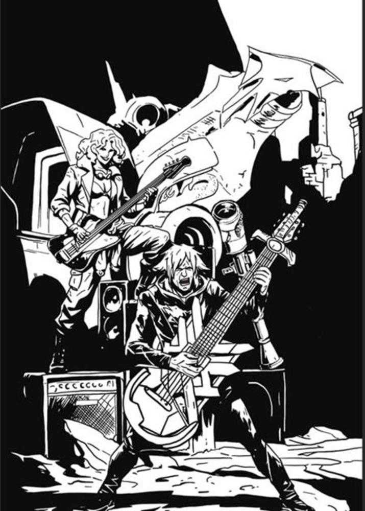 Lost Fantasy #14 Cover D Emmanuel Gervasoni Cardstock Concert Black & White Variant