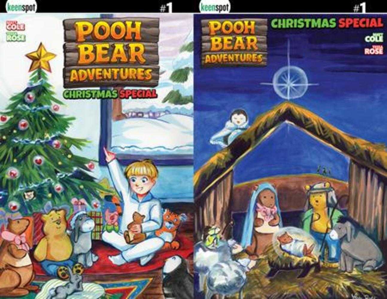 Pooh Bear Adventures Christmas Special #1 (One Shot) Cover D Tessa Rose Holofoil Flip Variant