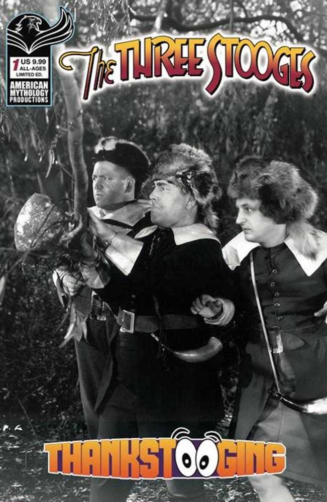 Three Stooges Thankstooging #1 (One Shot) Cover D Limited Edition Black & White Photo Variant