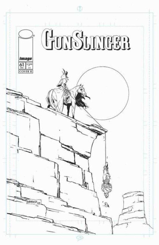 Gunslinger Spawn #61 Cover B Carlo Barberi Black & White Variant