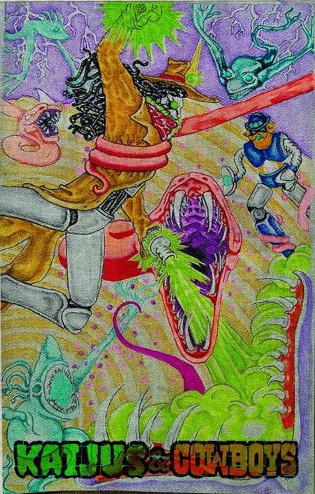 Kaijus And Cowboys #3 (Of 12) Cover C Heather Ewers Tapestry Variant
