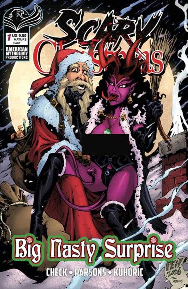 Scary Christmas Big Nasty Surprise #1 Cover C Neil Vokes Racy Variant (Mature)