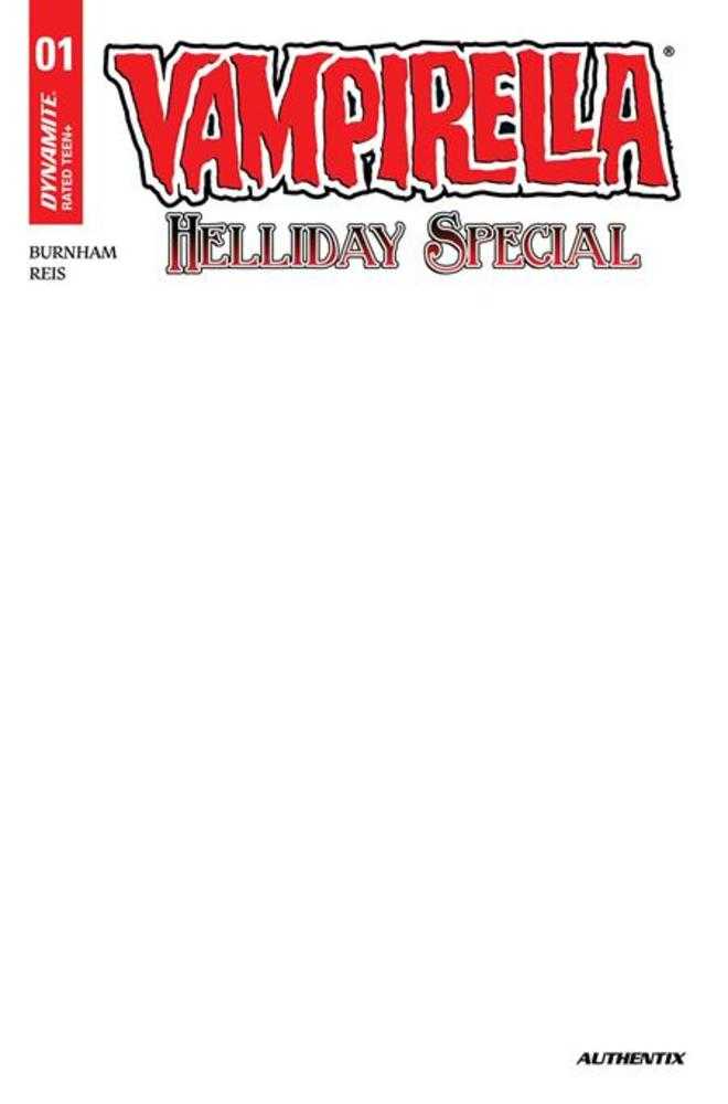 Vampirella Helliday Special 2026 #1 (One Shot) Cover D Blank Authentix Variant