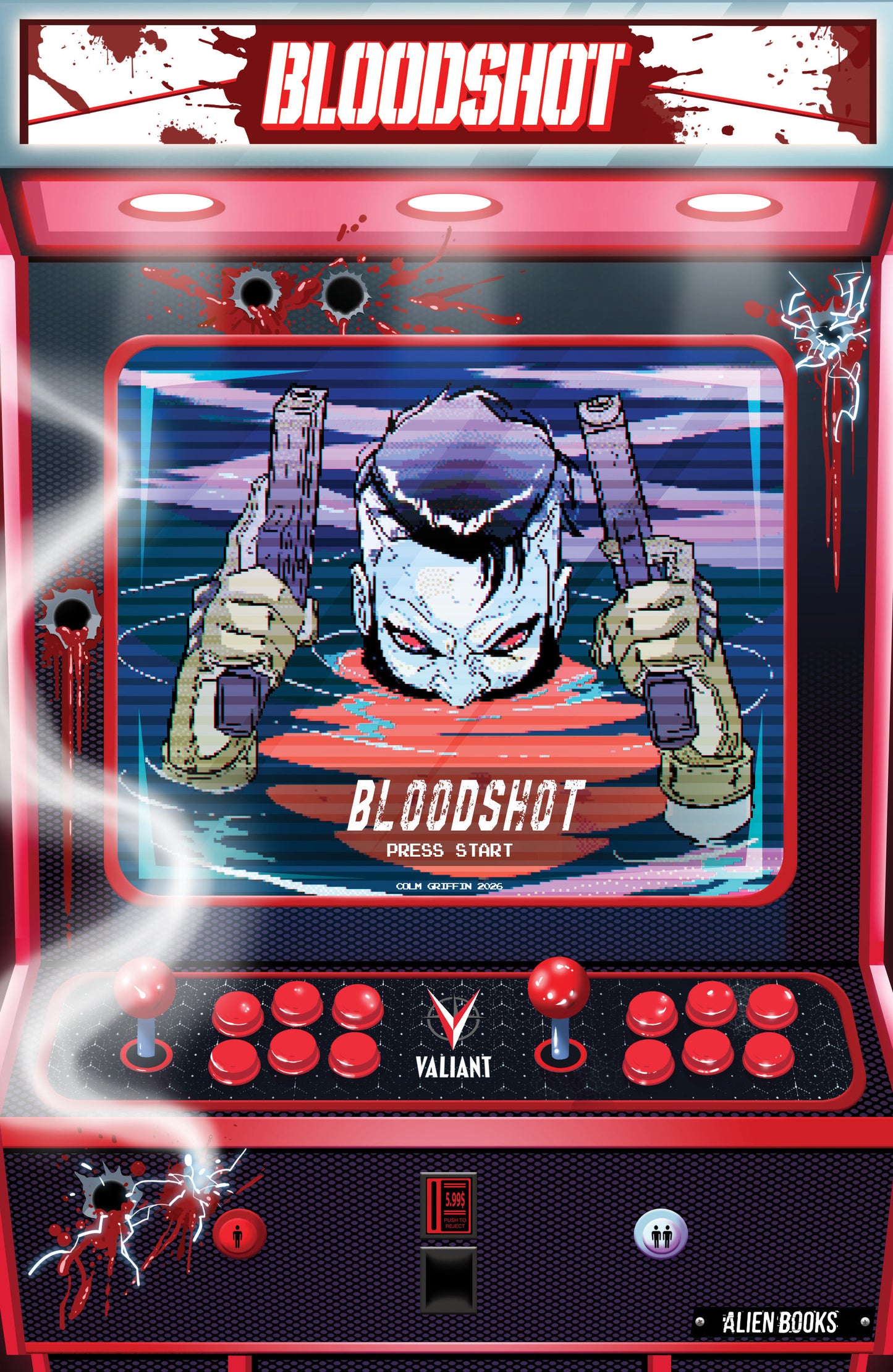 Valiant Beyond: Bloodshot #8 Toy Soldiers #2 Finale Variant B (Griffin Full Art Arcade Variant)