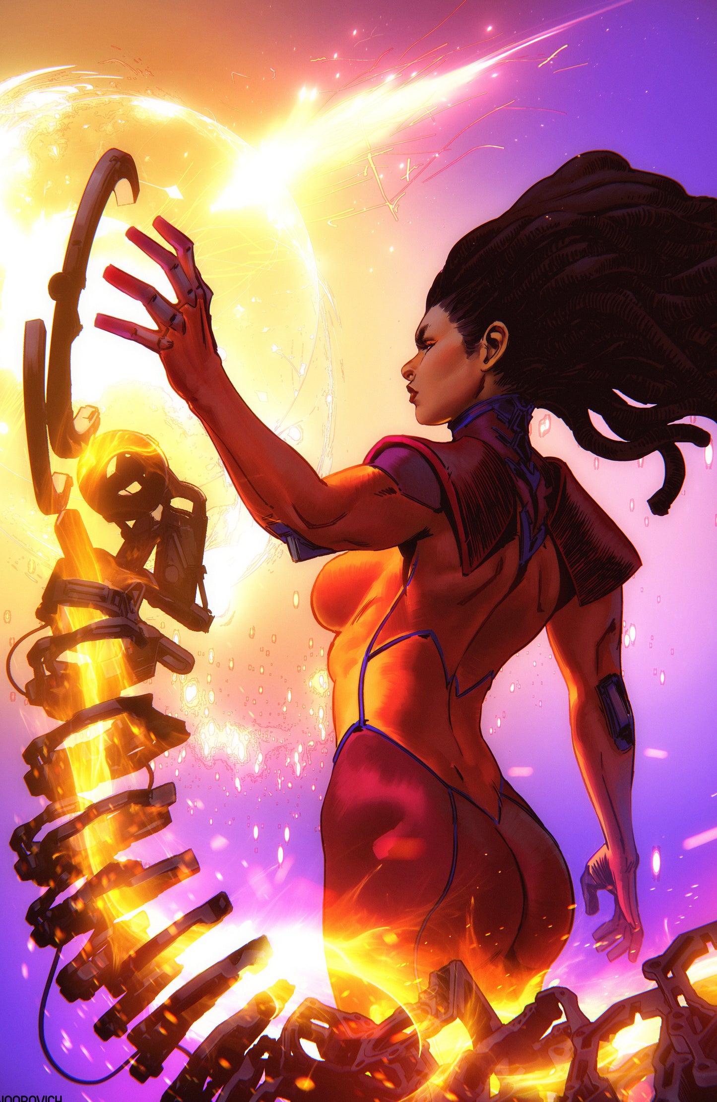 Valiant Beyond: All New Harbinger #7 Risen #1 Variant D (Noobovich Full Art)