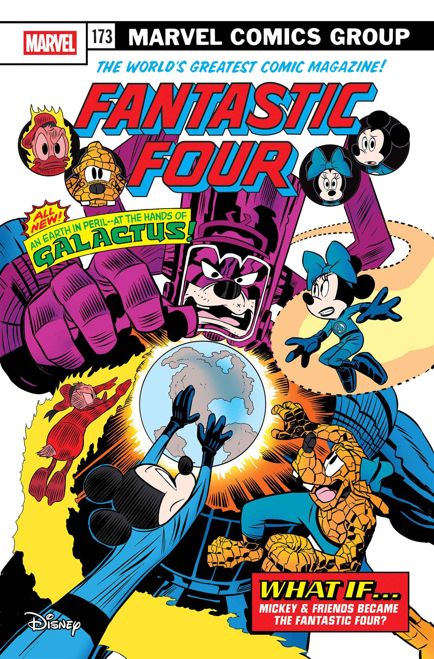 Fantastic Four #3 Vitale Mangiatordi Disney What If? Fantastic Four Homage Variant