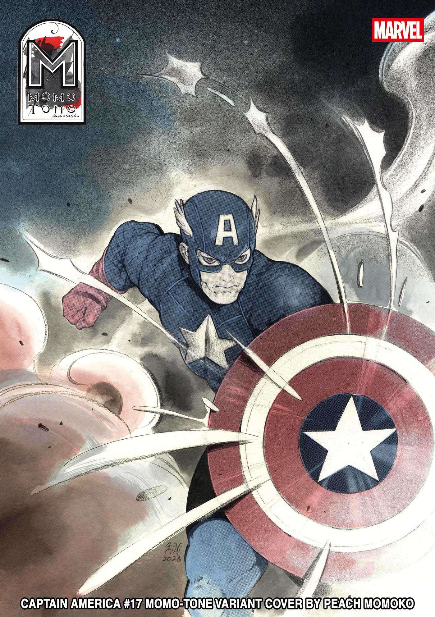 Captain America #17 Peach Momoko Momo Tone Variant