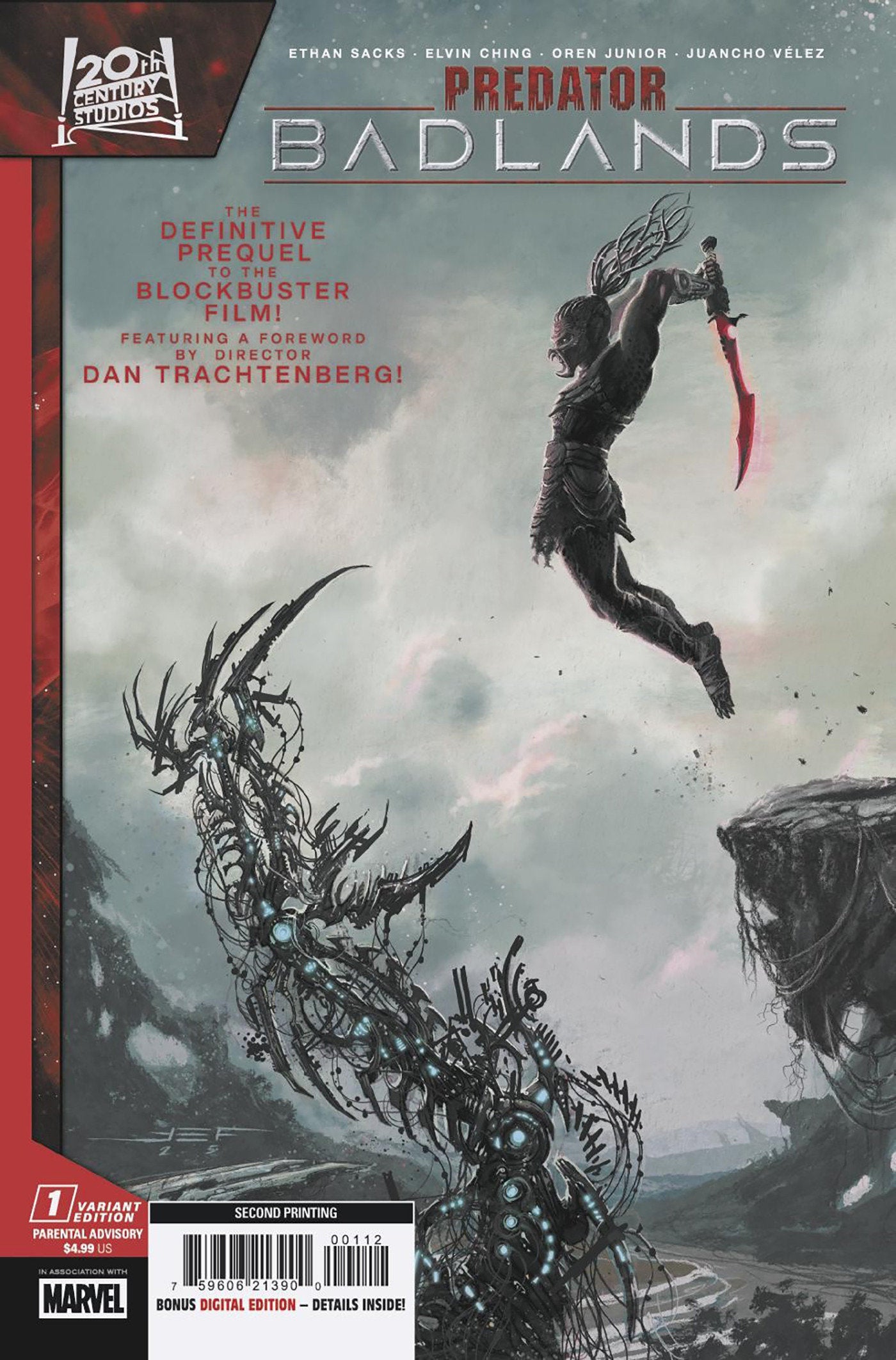 Predator: Badlands #1 Juan Ferreyra 2 Nd Printing Variant