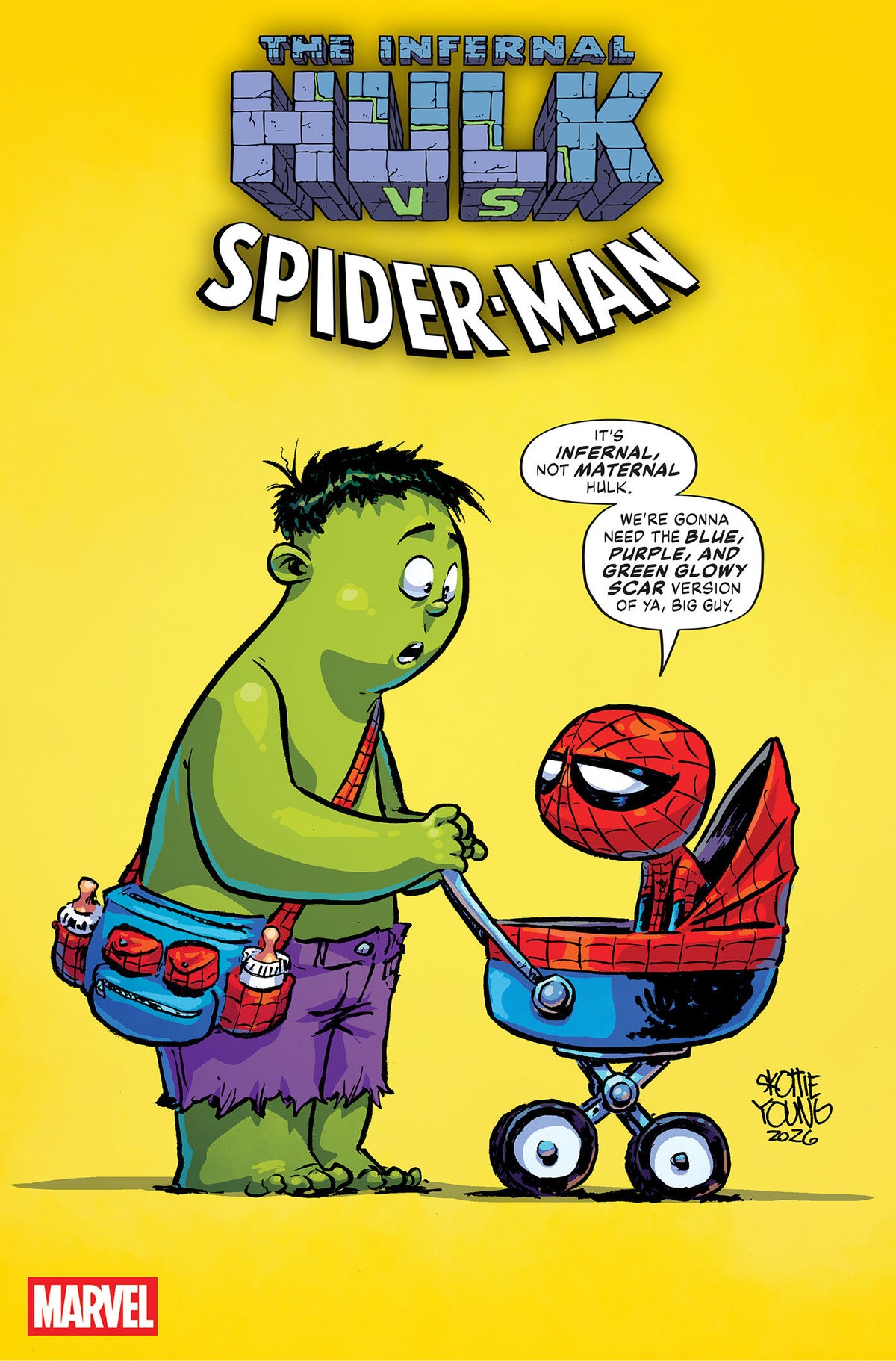 Infernal Hulk vs. Spider-Man #1 Skottie Young Variant