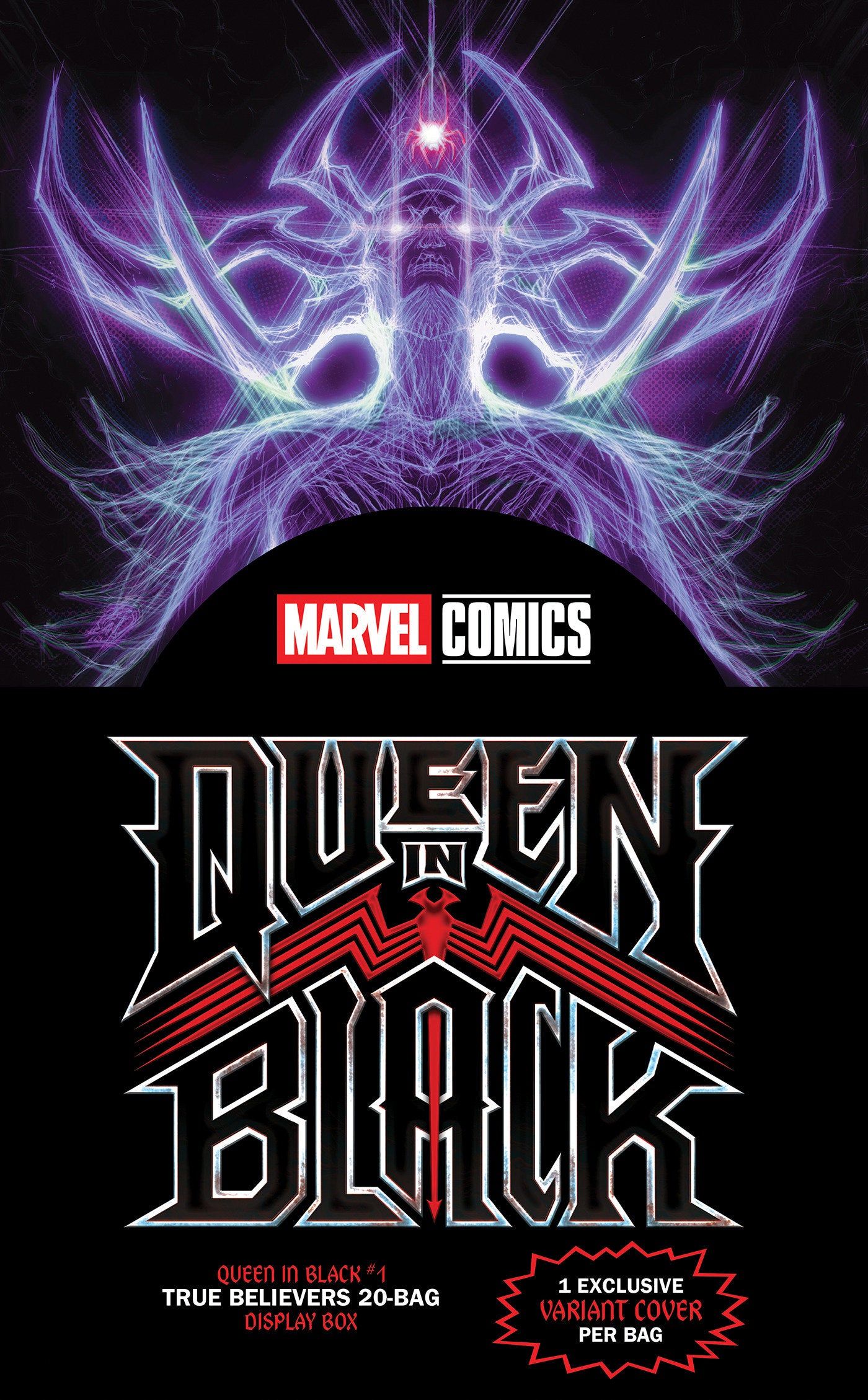 Queen In Black #1 True Believers 20 Bag Display Box