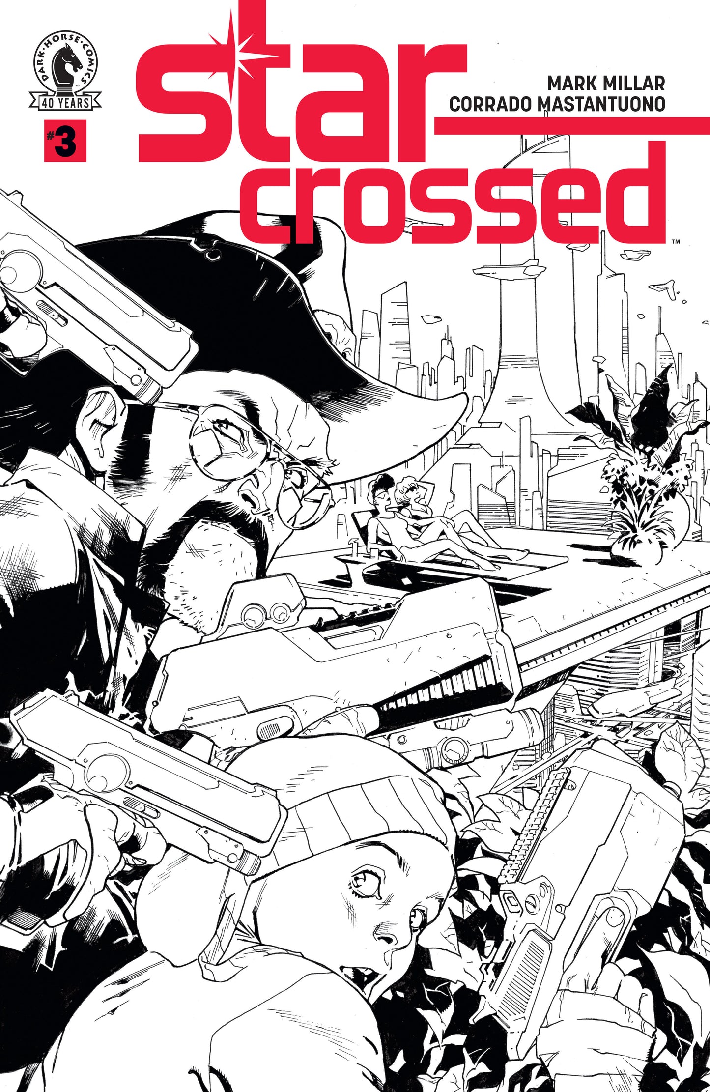 Star Crossed #3 (Cover B) (Black & White) (Stuart Immonen)