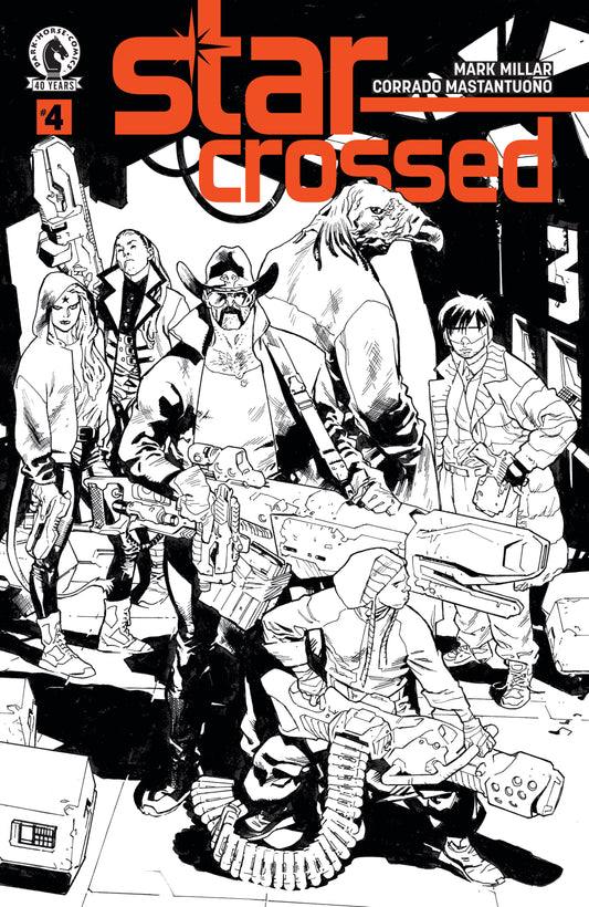 Star Crossed #4 (Cover B) (Black & White) (Stuart Immonen)