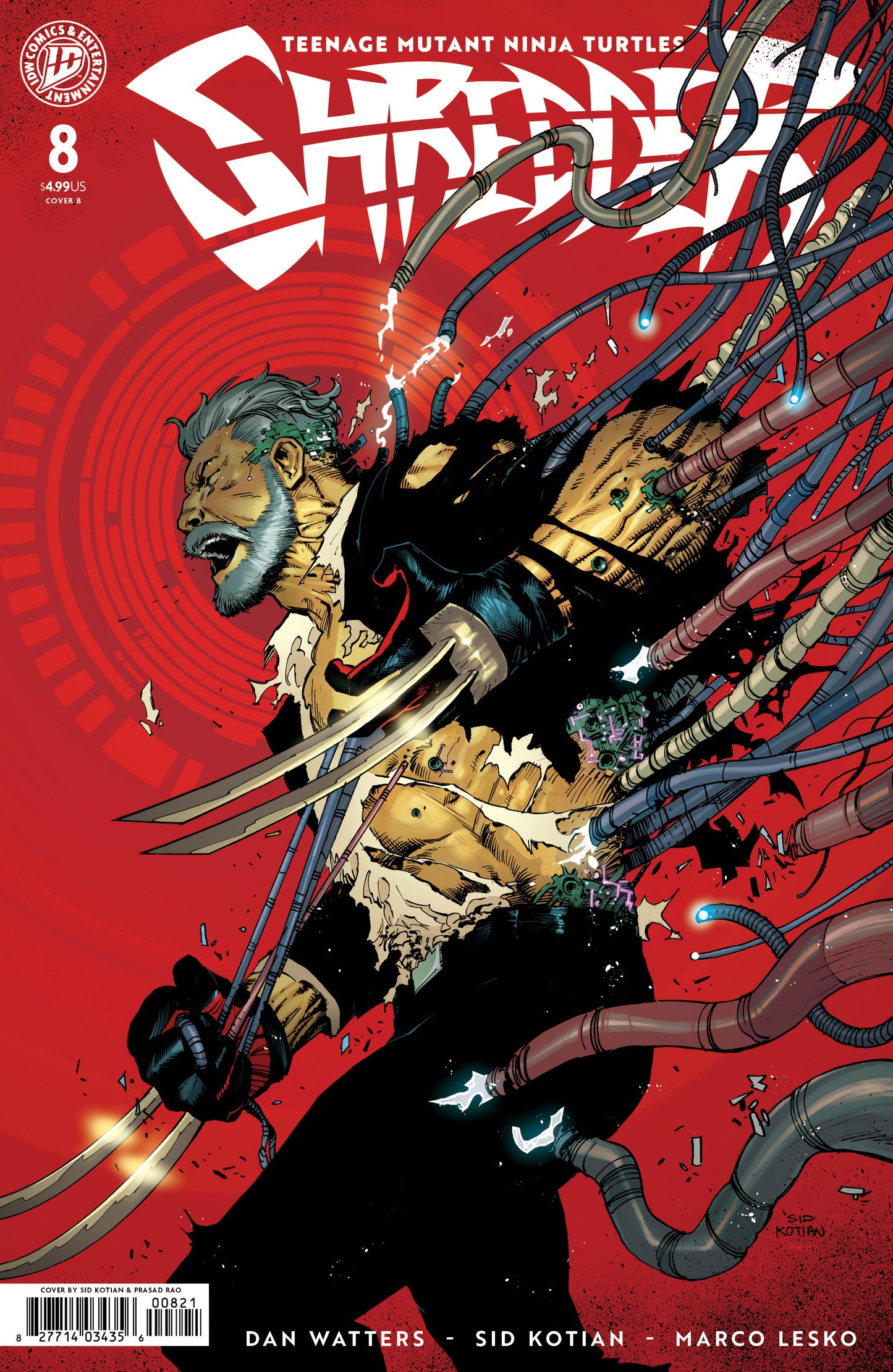 Teenage Mutant Ninja Turtles: Shredder #8 Variant B (Kotian)