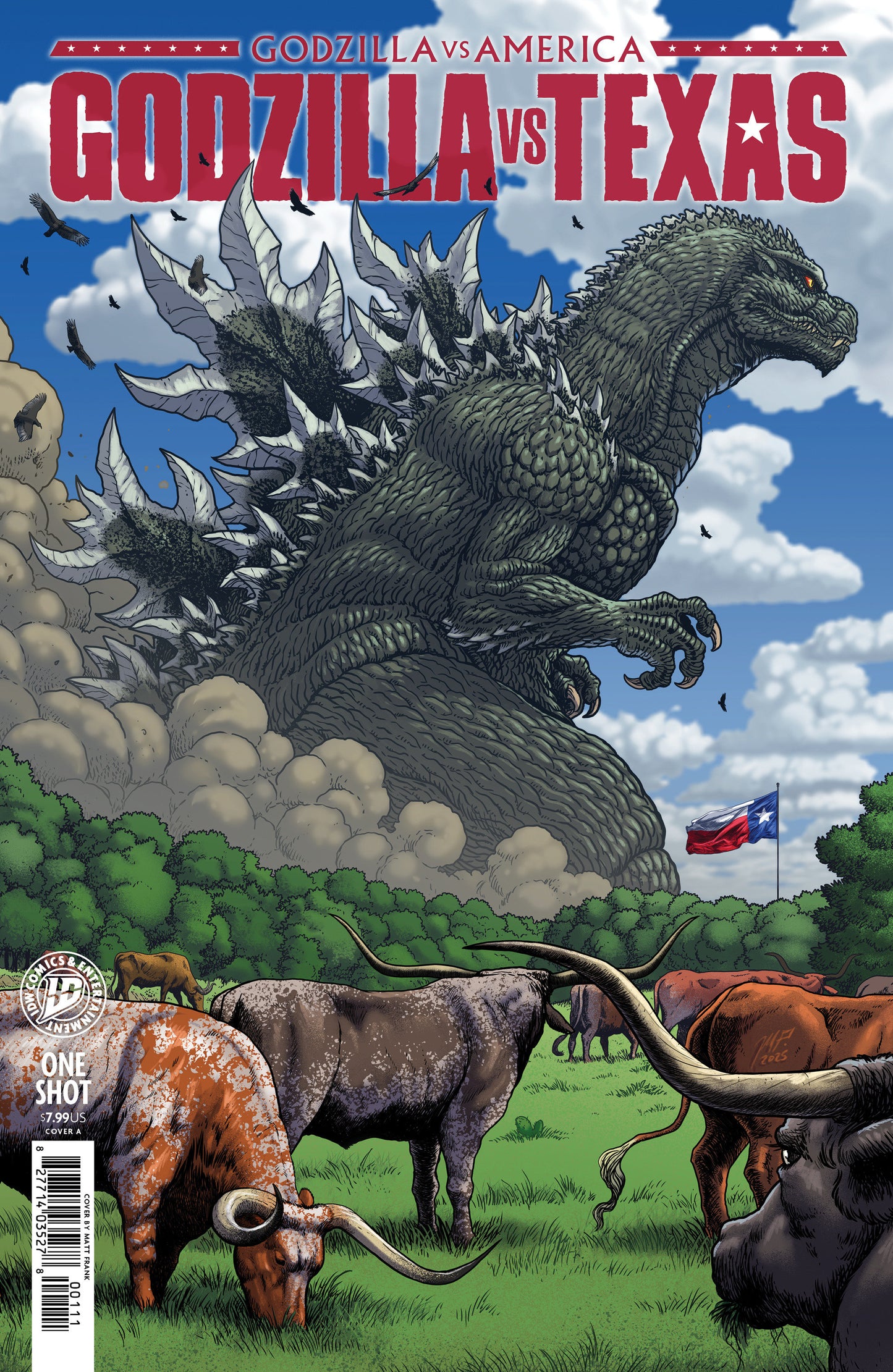 Godzilla vs. America: Texas Cover A (Frank)