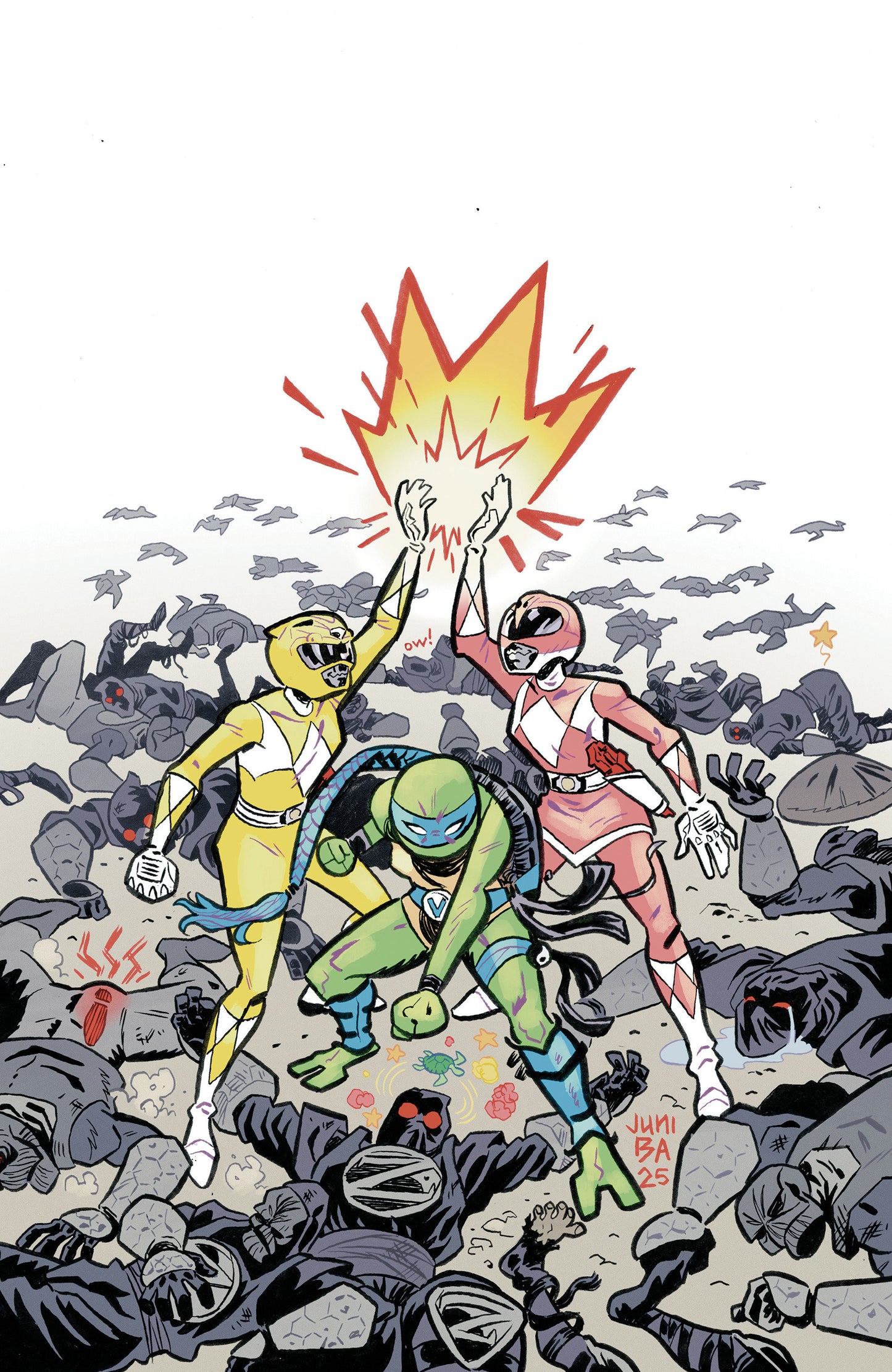 Mighty Morphin Power Rangers/Teenage Mutant Ninja Turtles III #5 K Unlimited Variant (Full Art, Ba)
