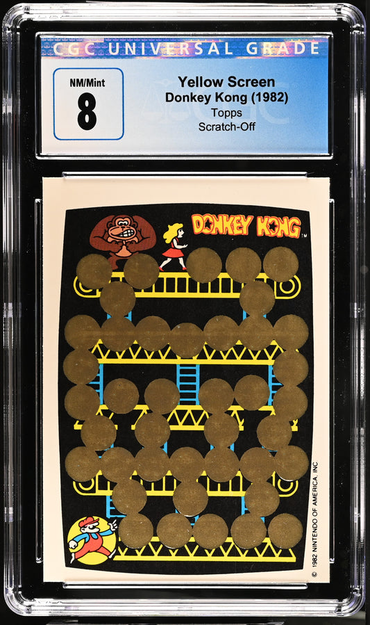 Yellow Screen CGC 8 Donkey Kong (1982)