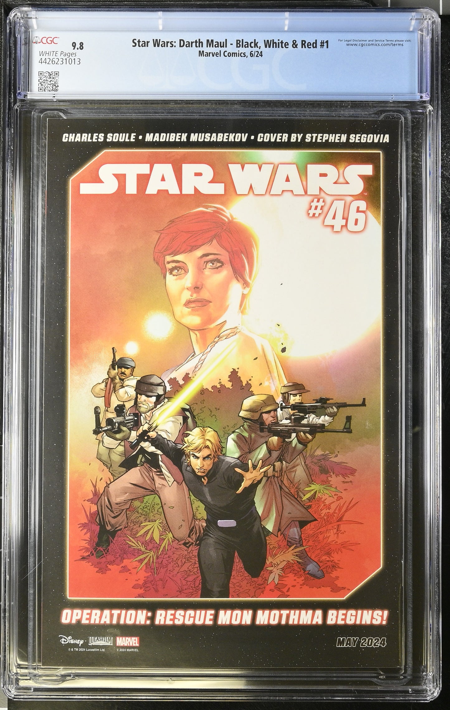 Star Wars: Darth Maul - Black, White & Red #1 CGC 9.8